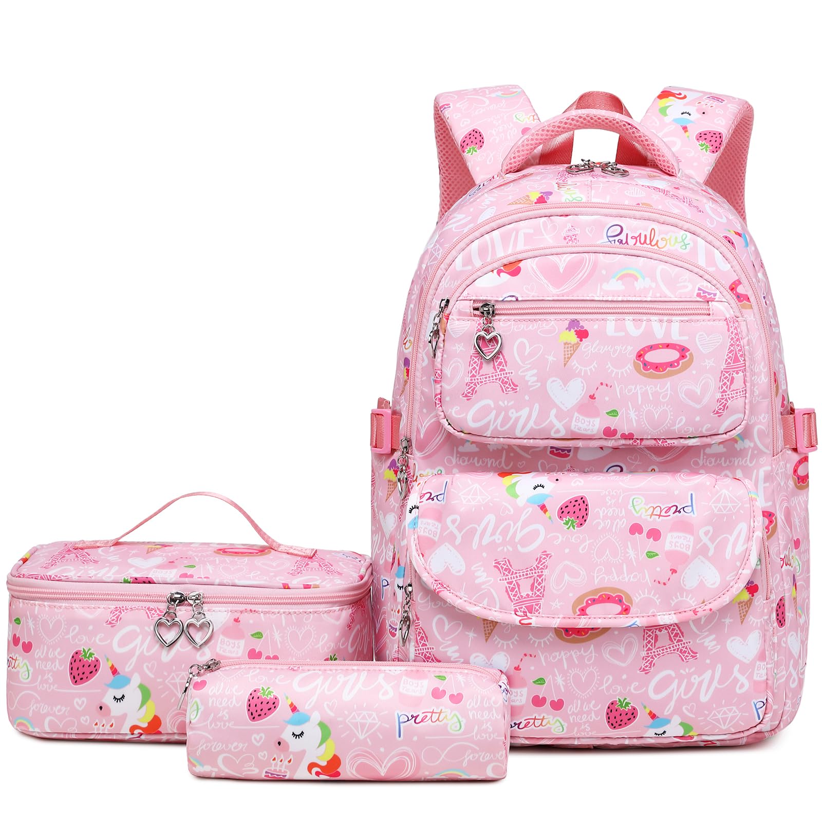 Zaino per la scuola, zaino per la scuola, zaino sportivo, zaino per il tempo libero, zaino per ragazze, ragazzi e bambini, con grande capacità