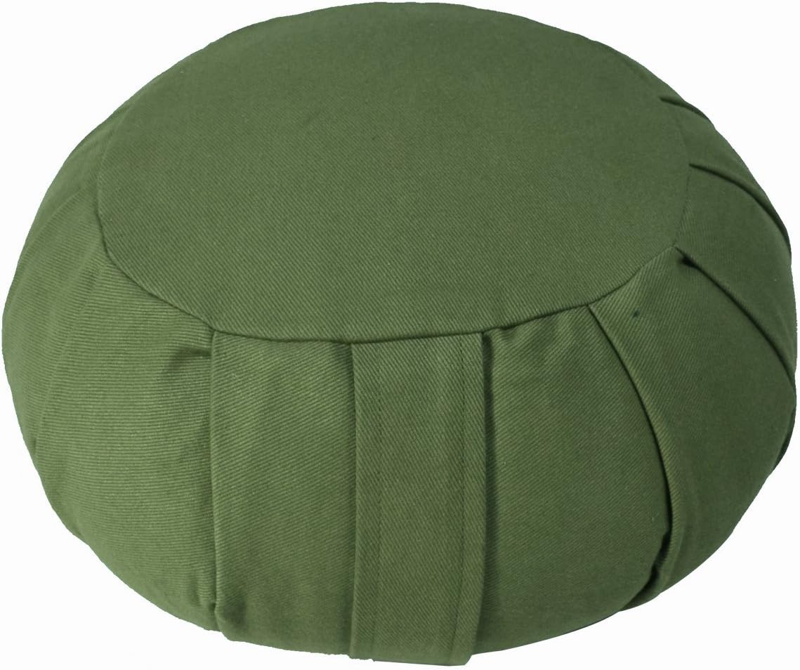 YogaAccessories Round Cotton Zafu Meditation Cushion Pillow