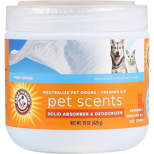 Arm & Hammer Pet Scents Solid Gel Odor Eliminator, Fresh Breeze, 15 Oz