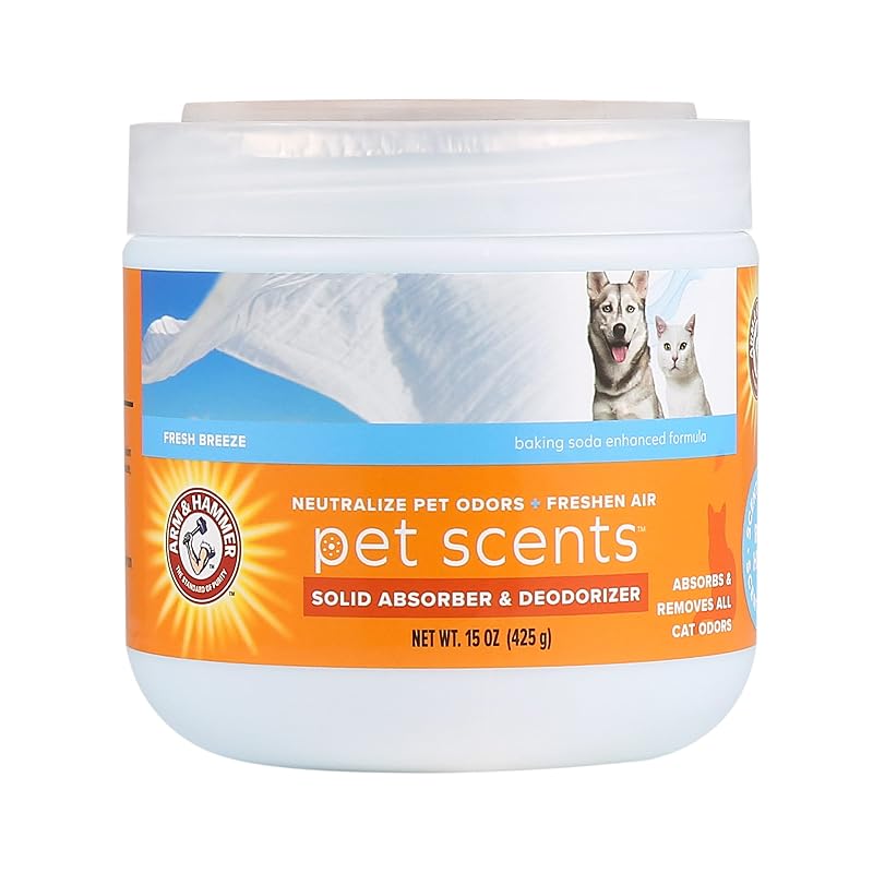 Removedor de odores para áreas de pets em gel sólido Fresh Breeze ARM & HAMMER, 420 g