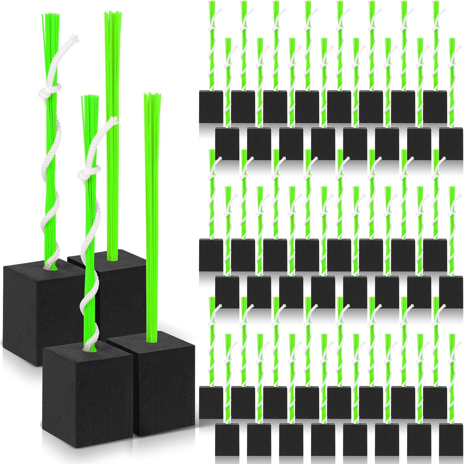 Shappy 48 Pcs Base Plugs Baseball Base Anchors with Tassel Heavy Duty Rubber Plug Dig Tools for Baseball Field Softball Drill