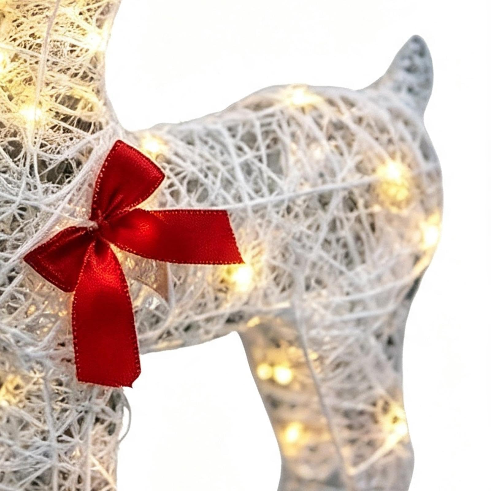 Genérico Navideño Figura y Letrero de Reno con para Exhibir en Jardín