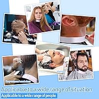 Vista 5 de Yilloog 4000 tiras 40 rollos desechables de papel de peluquería para cortar el pelo, tiras de cuello elásticas para peluquería, banda elástica