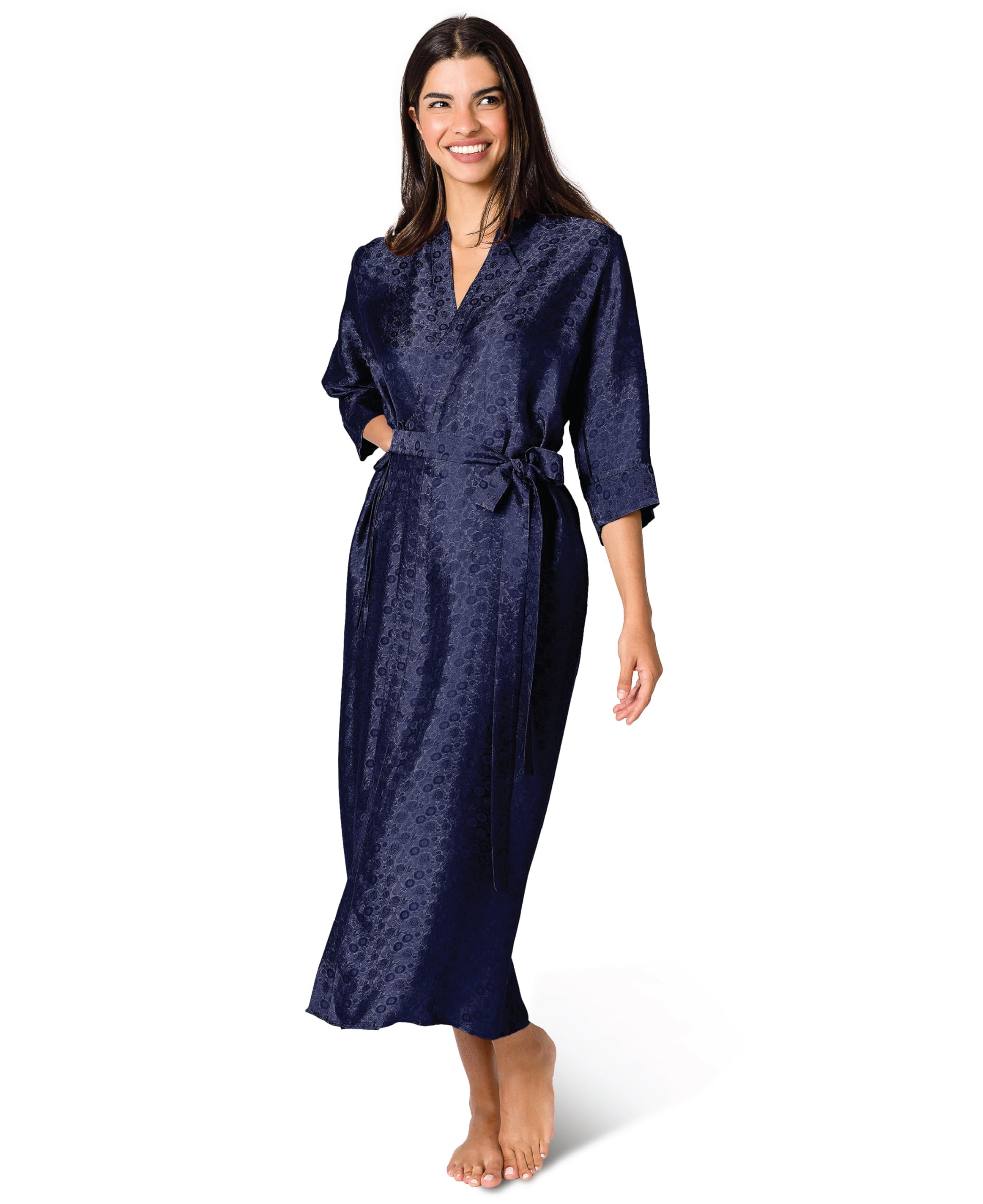 Tara Sartoria Luxury Artisan Silk Robe for Women Washable Full Length Jacquard XS 4XL Oprah Daily 2025