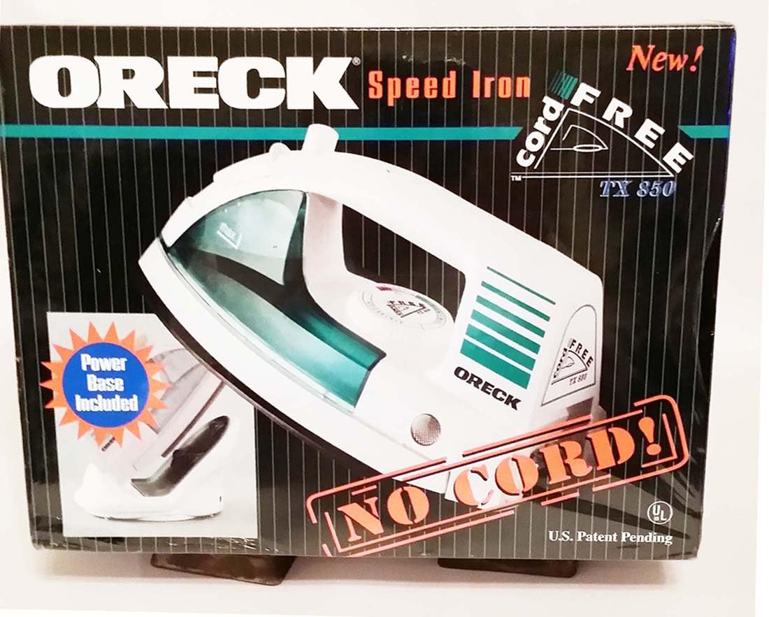 Oreck Speed Iron Cord Free TX 850