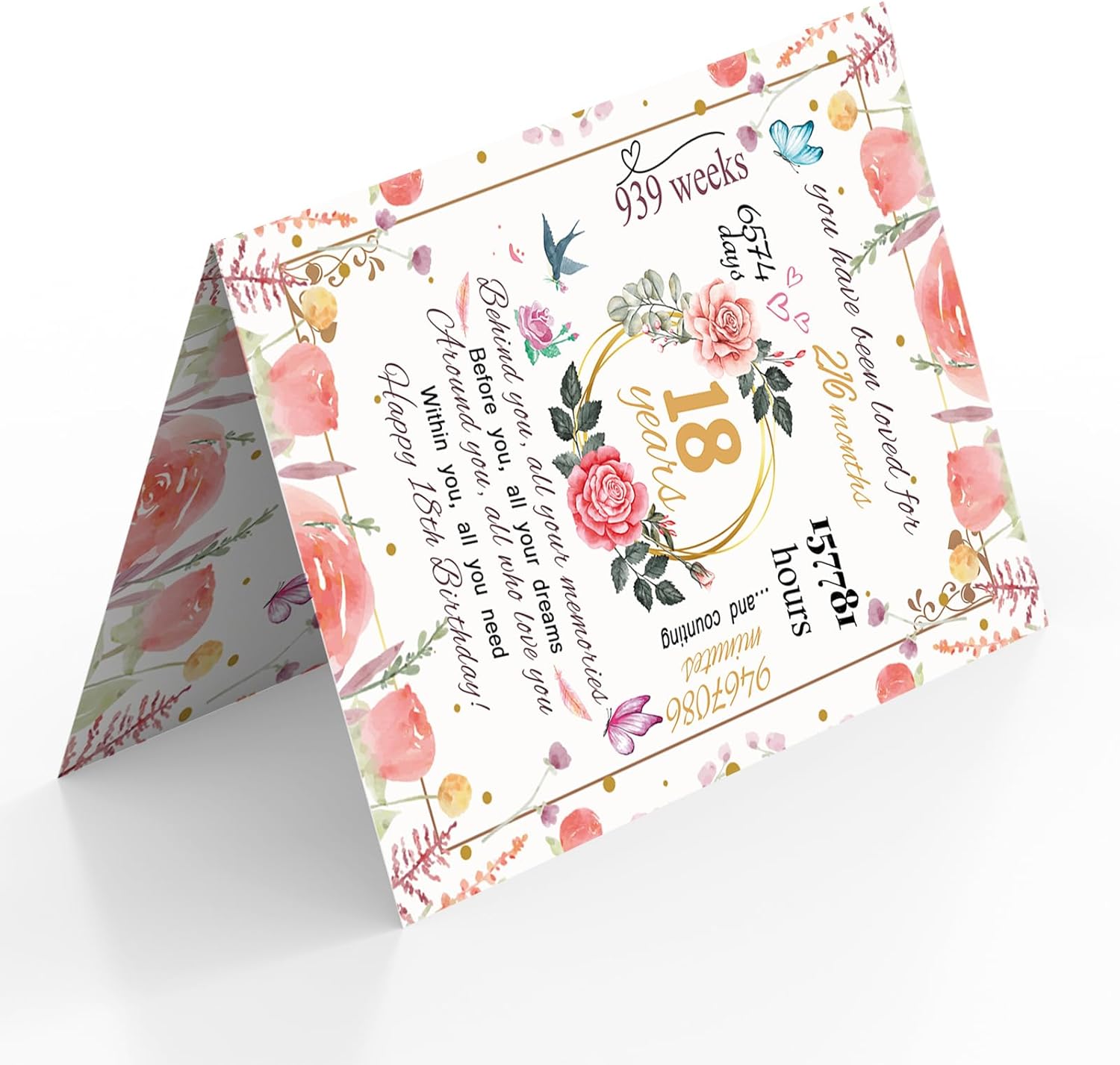 Funny 18th Birthday Card Gifts for Daughter Niece Granddaughter, Happy 18th Birthday Decorations for Girls, Best Gifts for 18 Year Old Sister - Image 4