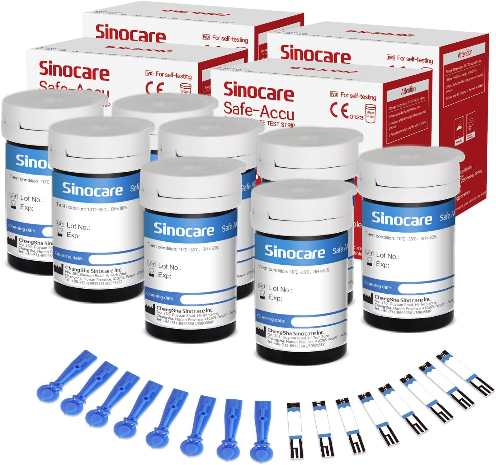 200pcs Safe Accu test strips