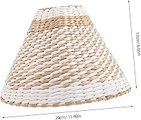 Vista 8 de LIFKOME Pantalla tejida para lámparas de pie de mesa, cubierta de luz de tejido retro, pantalla decorativa para sala de estar, dormitorio, estudio