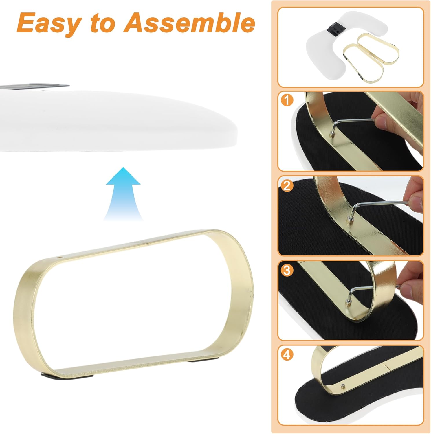 VOCOSTE Nail Arm Rest with 360° Rotating Phone Holder, U Shaped Manicure Hand Rest, Detachable Arm Rest for Nail Tech for Salons or Home Use, White