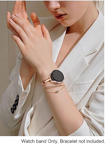 Vista 18 de CrocSee Stainless Steel Band Compatible with Samsung Galaxy Watch 7 6 5 4 40mm 44mm/Watch 6 Classic 43mm 47mm/Watch 4 Classic 42mm 46mm/Watch 5 Pro