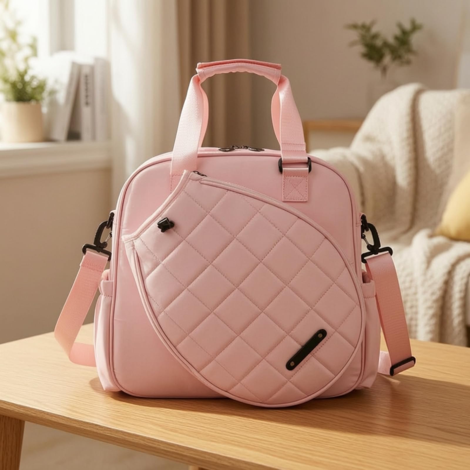 Qianly Borsa Porta Racchette Capiente Borsone Sportivo Compatta per Tennisti