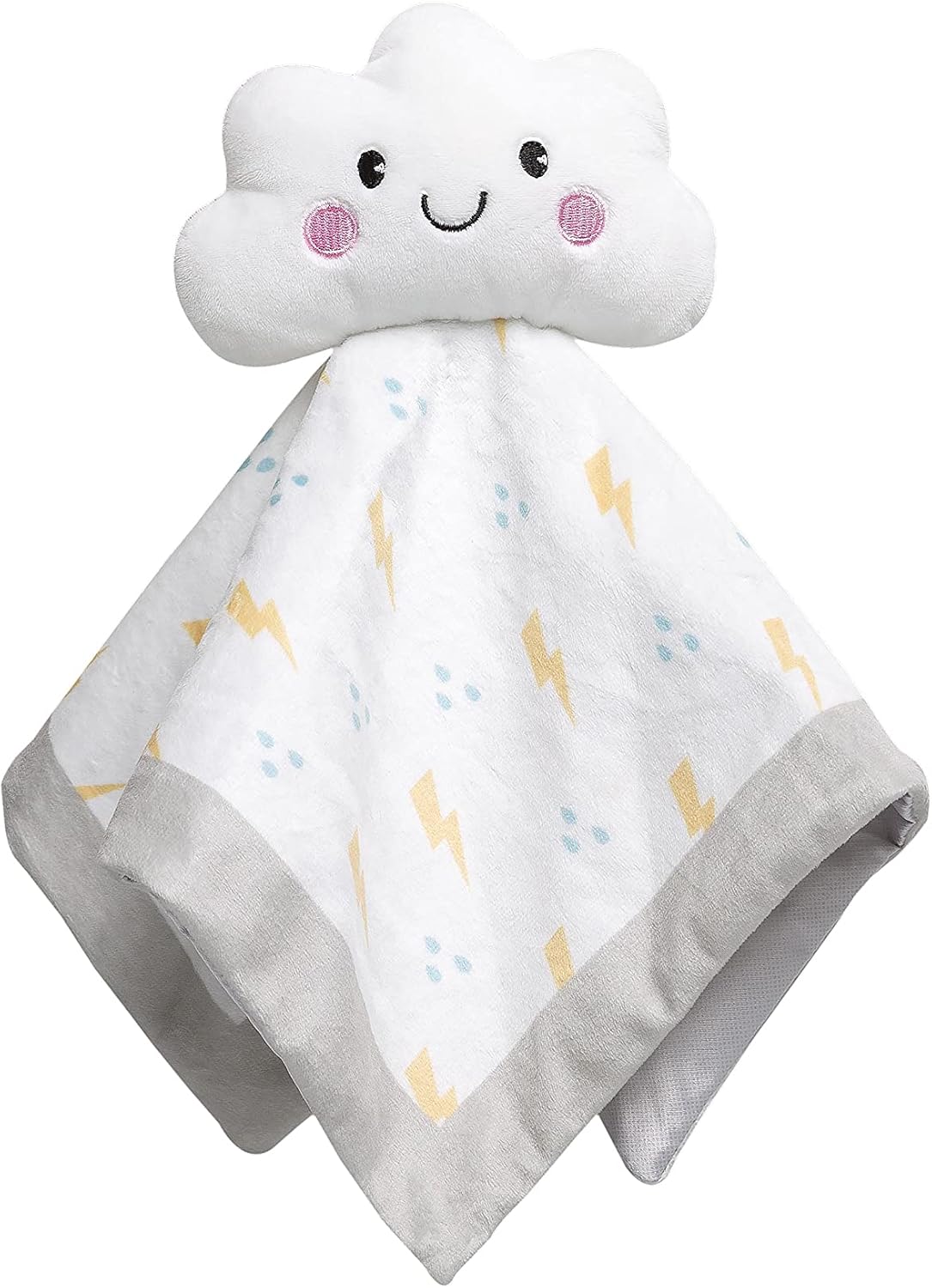 Pearhead Cloud Baby Security Blanket, Soft White Lovey for Newborns & Toddlers, Plush Snuggle Toy for Spring & Easter Gifting, Gender-Neutral Baby Comfort Lovie
