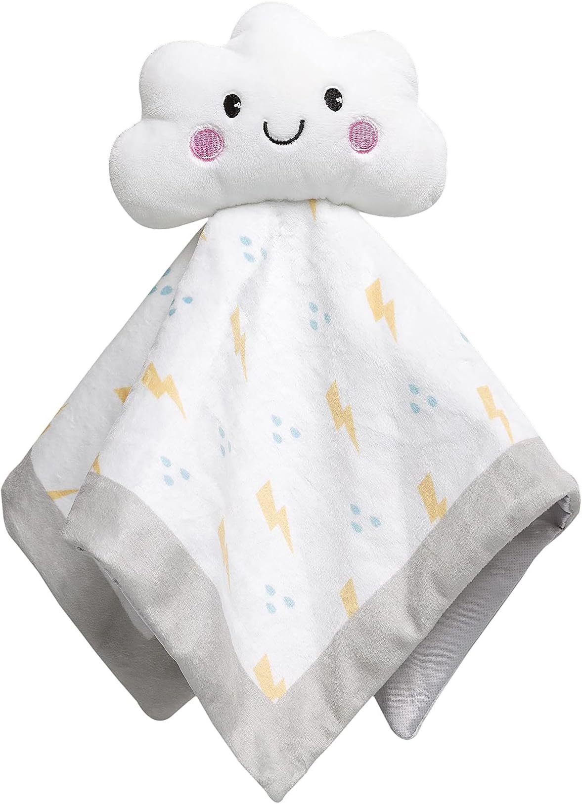 Pearhead Cloud Baby Security Blanket, Soft White Lovey for Newborns & Toddlers, Plush Snuggle Toy for Spring & Newborn Gifting, Gender-Neutral Baby Comfort Lovie