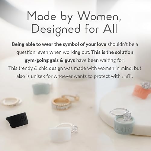 Miniatura 6 de Protector de anillo de silicona para entrenamiento, protector de banda de boda para gimnasio y fitness, funda de anillo de goma segura