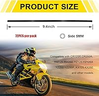 Vista 2 de 72 piezas de cubiertas para radios de bicicleta de tierra, fundas universales para llantas de rueda, decoración y protector de borde de tubo