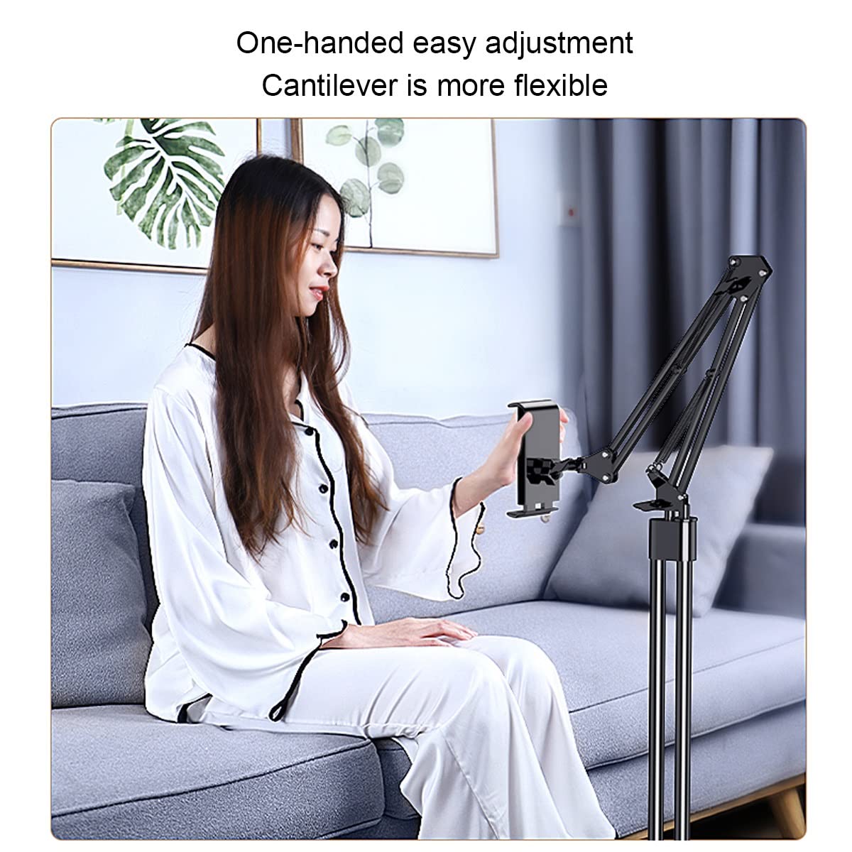 Soporte giratorio de 360 grados, soporte ajustable para dispositivos de 4 a 11.9 pulgadas, perfecto para uso manos libres, diseño versátil y estable, ideal para el hogar y la oficina