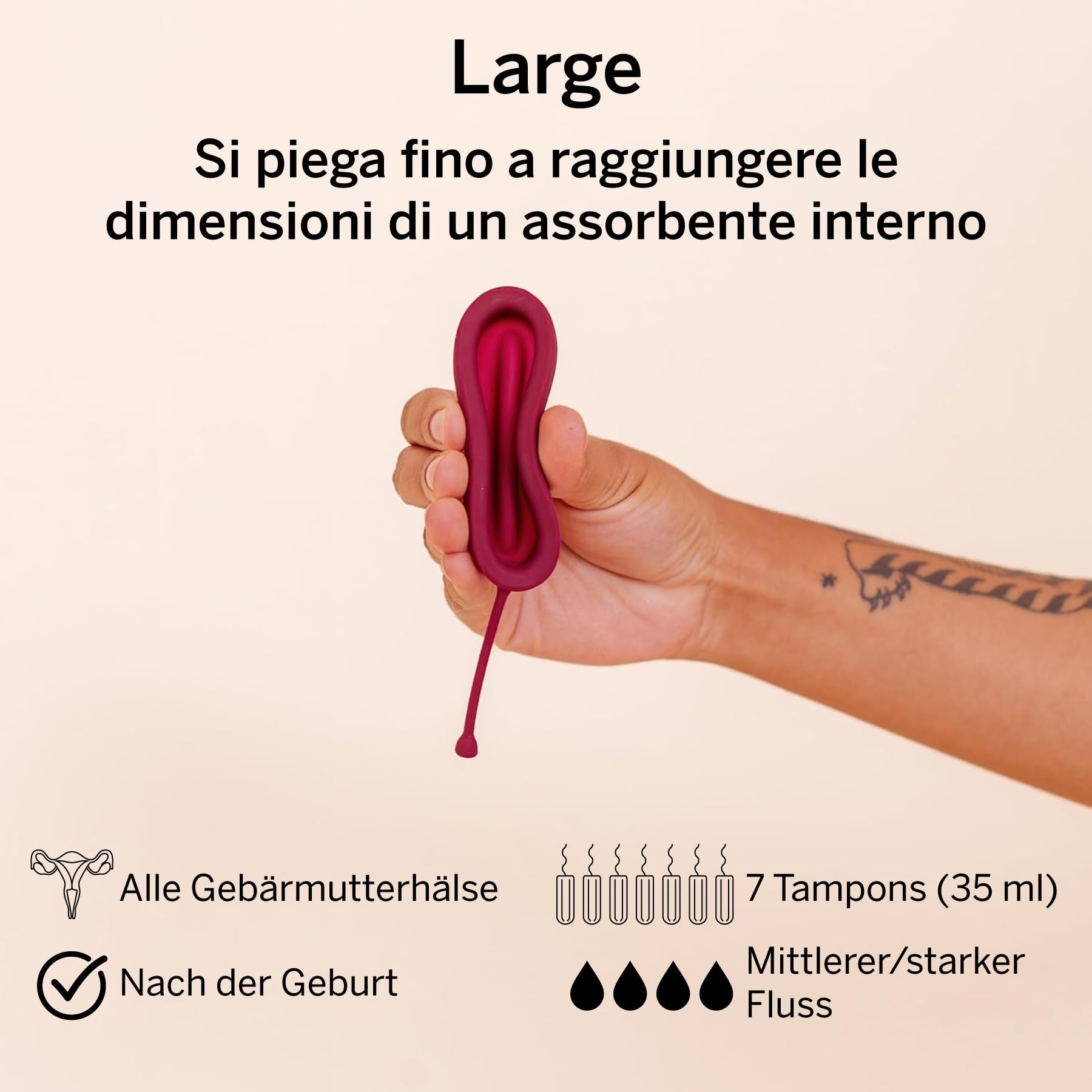 Pixie Cup Disco mestruale morbido – classificato 1 per la maggior parte dei dischi mestruali riutilizzabili – stelo rimovibile – usura per 12 ore – silicone di grado medico – alternativa a tamponi,