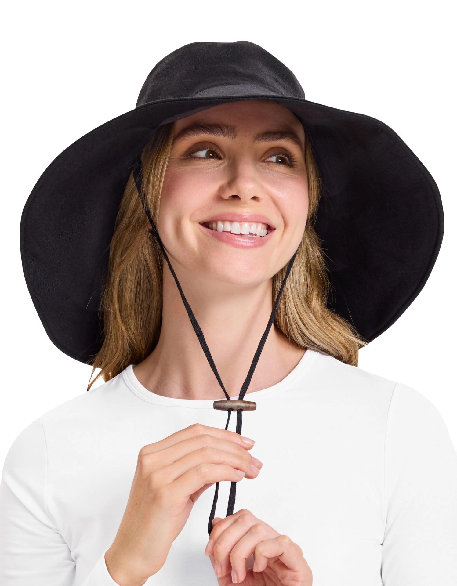 Solbari Women’s Ultra-Wide Cotton Linen Sun Hat