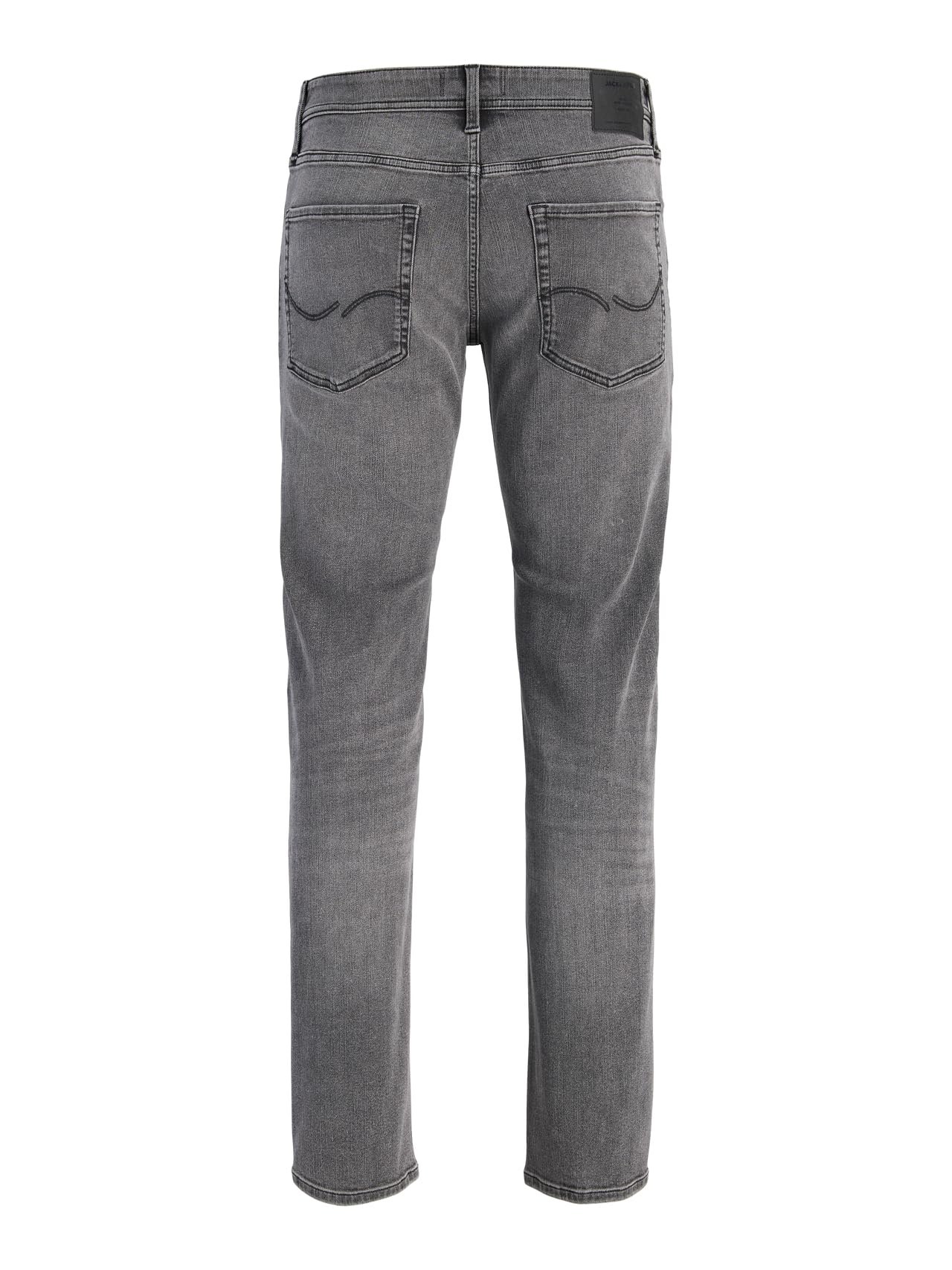 Jack & Jones Men's Black Denim ’S Regular Fit Stretch Jeans, Low Rise Denim Pants, Black Jeans For Uk, Waist Size W32, Inside Leg 34L