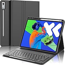 SENGBIRCH Lenovo Idea Tab Pro Keyboard Case 12.7 Inch 2025, Italian QWERTY Bluetooth Keyboard Cover Detachable Magnetic for Lenovo Xiaoxin Pad Pro 12.7 2025, Black