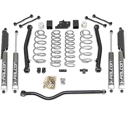 ReadyLift 69-6836 Terrain Flex 2-Arm Kit with Falcon 2.1 Shocks. 3.5'' Rubicon, 4.5'' Sahara/Sport (silver spring plus front track bar)