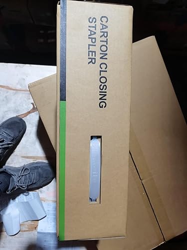 Miniatura 10 de meite Engrapadora de caja HB3518 Cierre manual de cartón calibre 16, grapadora de embalaje resistente para caja corrugada, esfera de profundidad