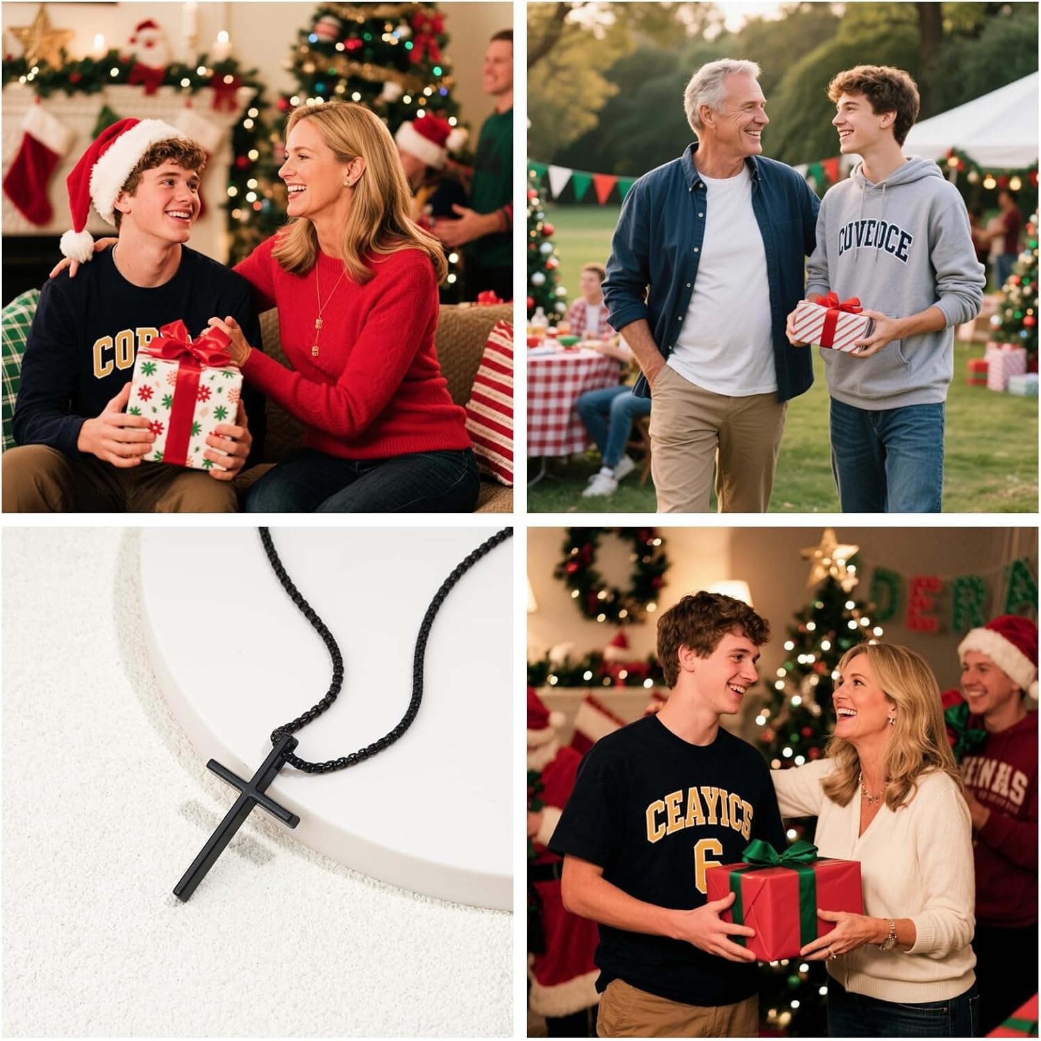 Teen Boys Gifts Ideas Cross Necklace for Men Boys Son Grandson Nephew Birthday Christmas Gifts - Image 8