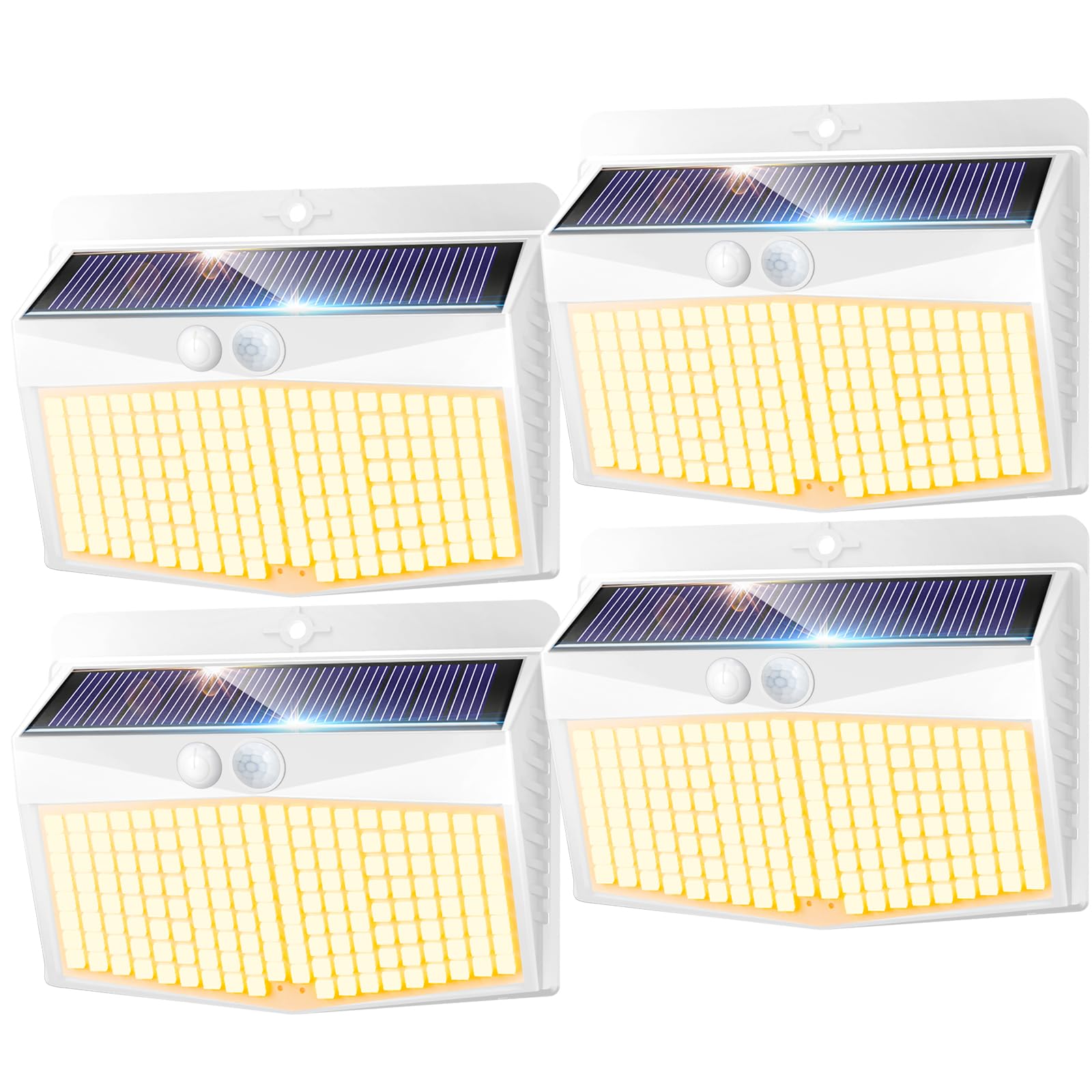 nipify Luz Solar Exterior,3 Modos / 2 Paquete Focos Solares Exterio con Sensor de Movimiento, Impermeable lampara solar exterior para Jardin, Patio, Calle, Patio, Caminos — view 15
