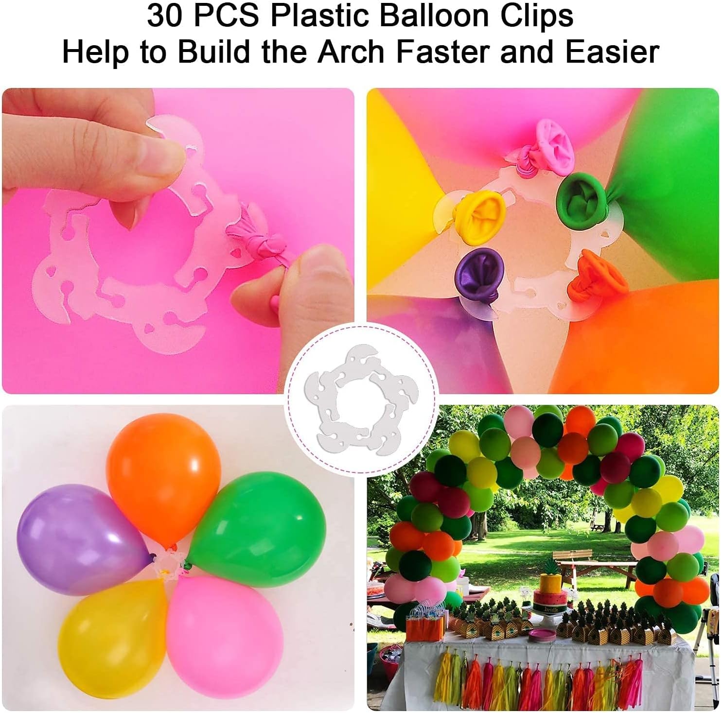 Table Balloon Arch Kit Adjustable for Baby Shower, Birthday, Wedding, Festival, Graduation Decorations Party Supplies