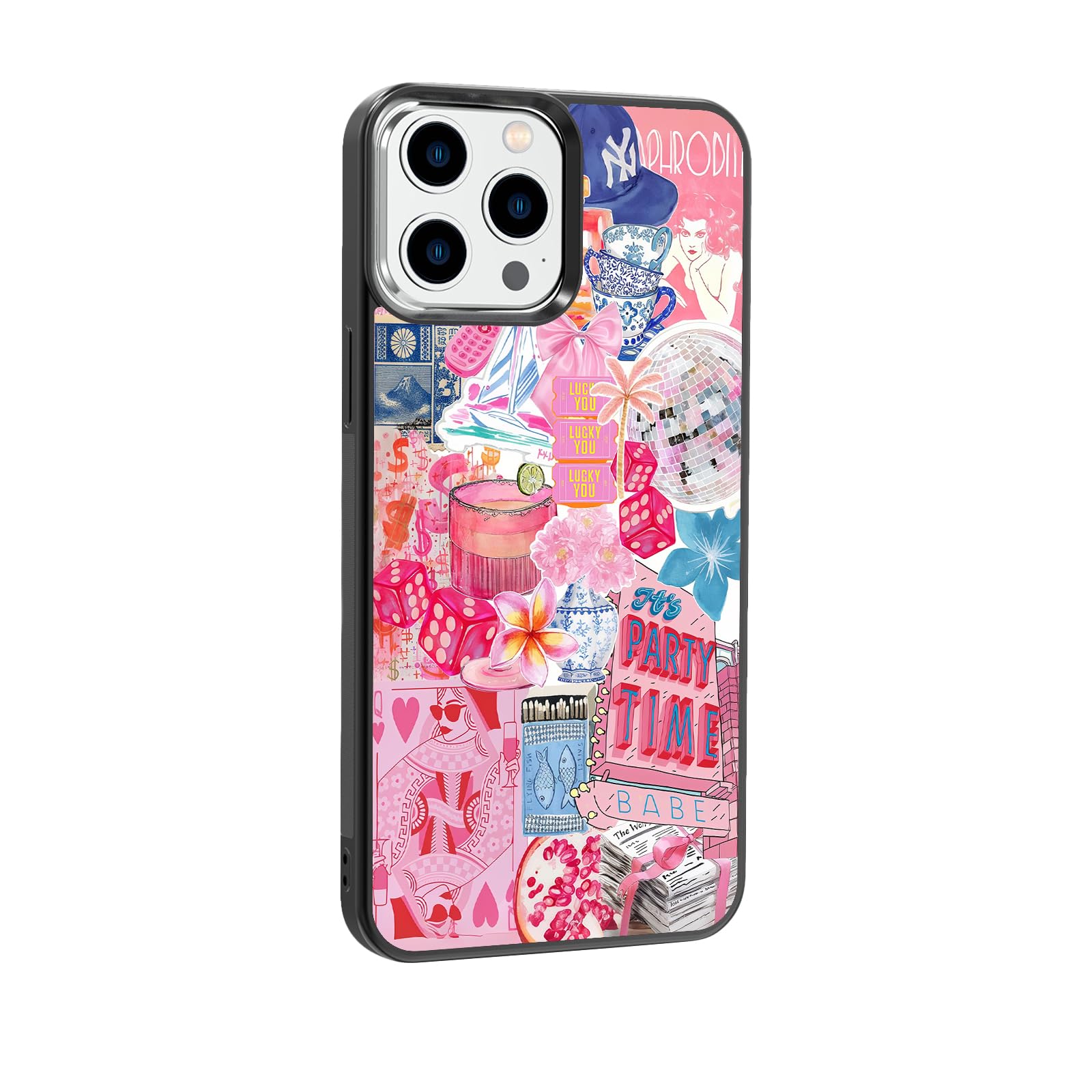 Étui antichoc iPhone 15 Pro Max coque rose coquette robuste - 5