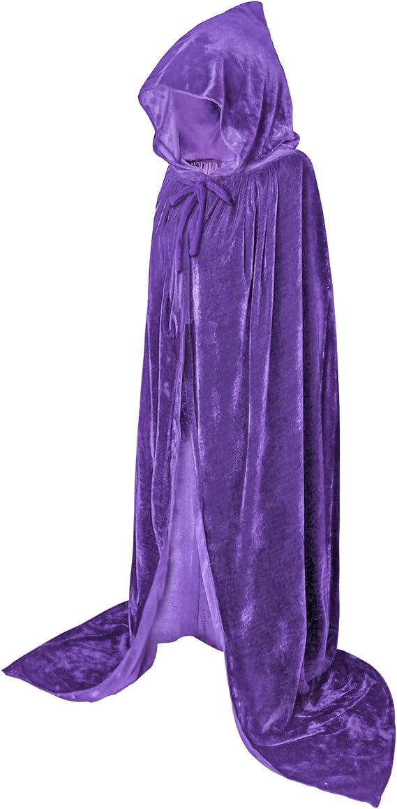 Amazon Ivyrobes 男女兼用 大人用 フード付きマント フルロング ベルベットケープ クリスマス ハロウィン コスプレ コスチューム パープル コスプレ 仮装 通販 Amazon Ivyrobes 男女兼用 大人用 フード付きマント フルロング ベルベットケープ クリスマス ハロウィン コスプレ コスチューム パープル コスプレ 仮装 通販