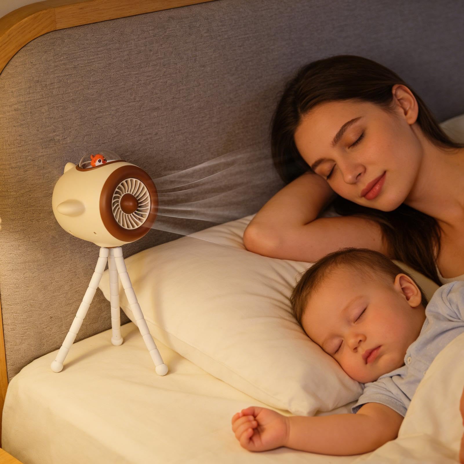Ventilador para Carrito | 3 Velocidades Orientable,Ventilador Portátil para Silla de Paseo - para Adolescentes Adultos Viajeros Verano Playa Casa Parque Compras Camping