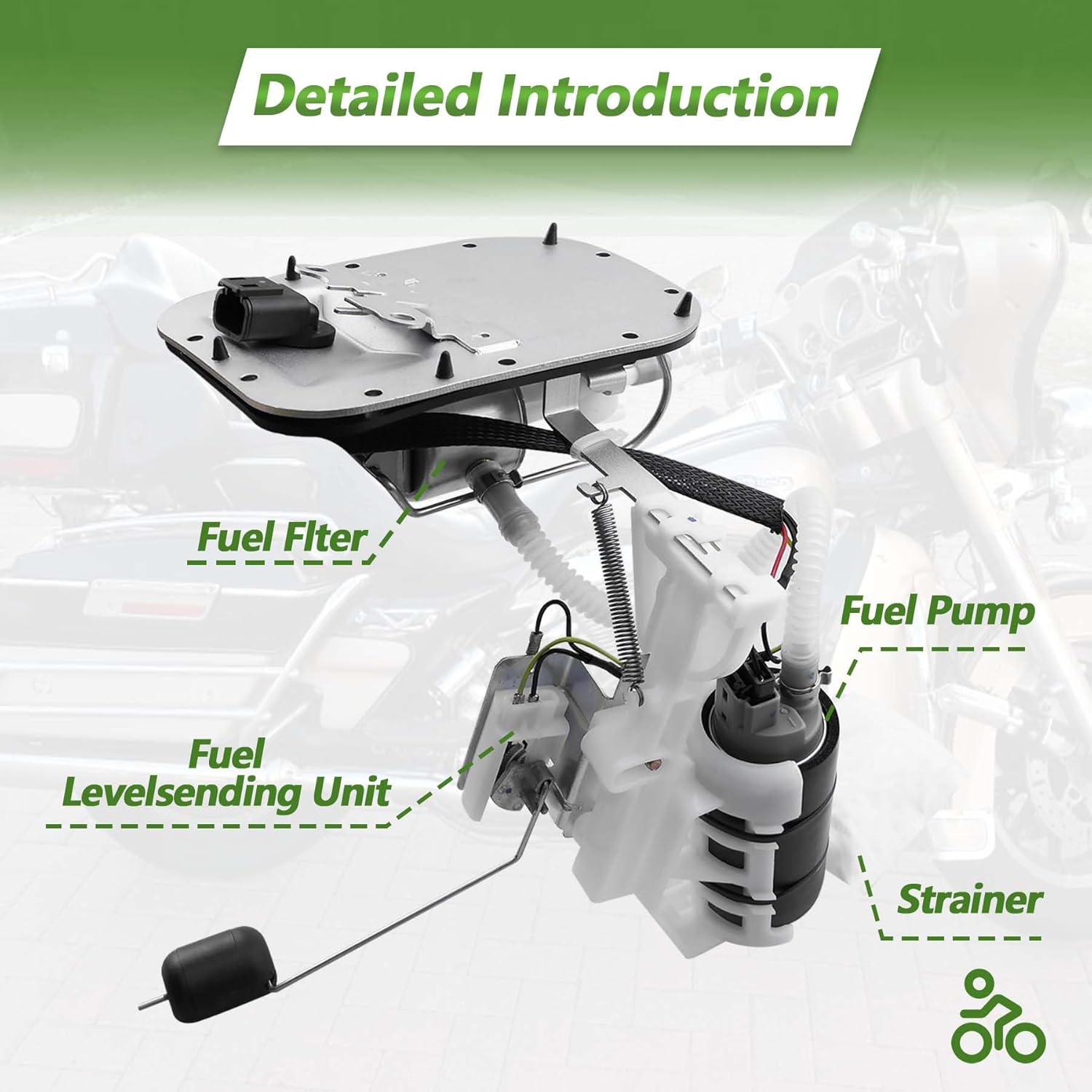 75132-01D Fuel Pump Assembly Fit for Harley-Davidson Heritage Softail Fat Boy 2001-2005