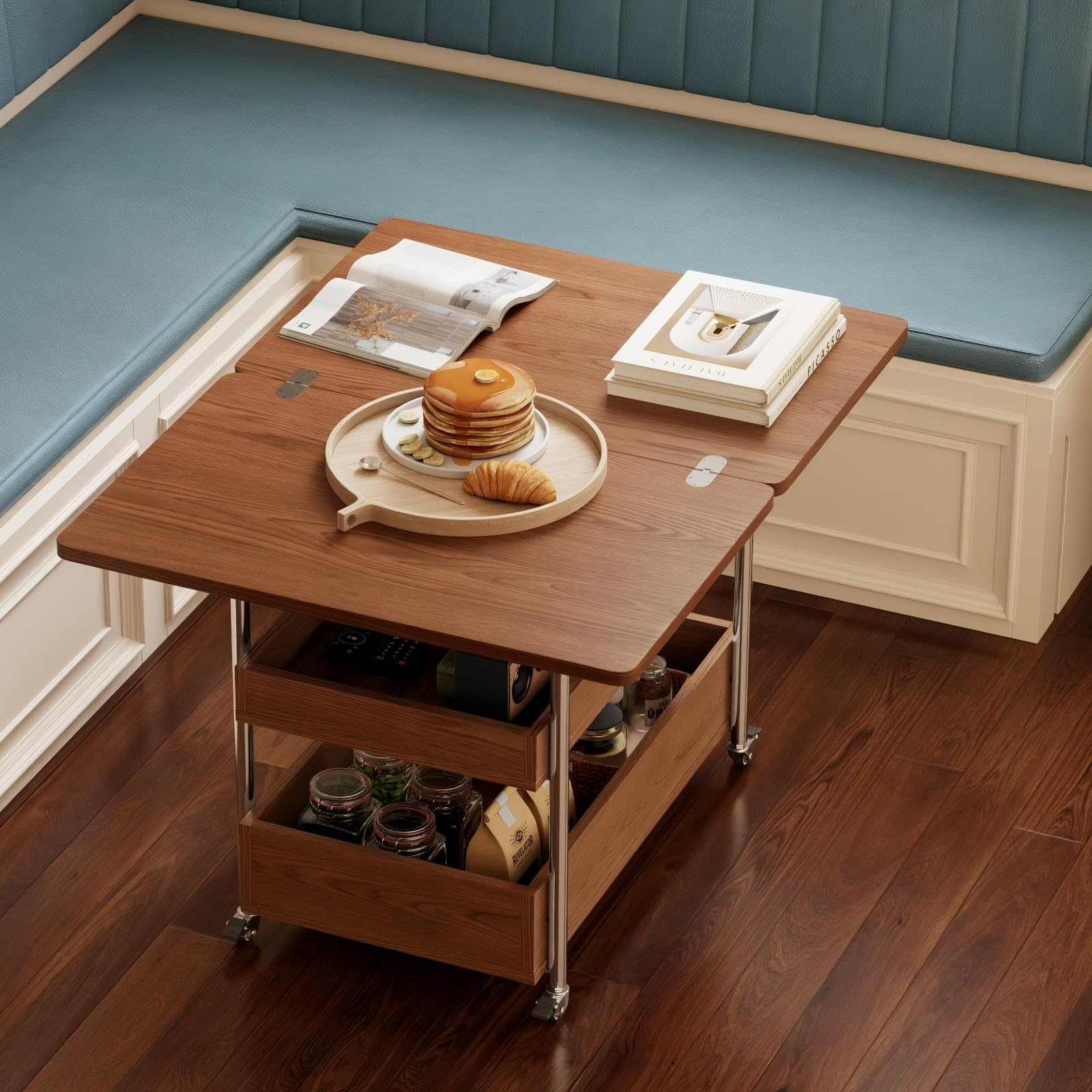 Amazon.com: Flip Top 2-in-1 Multi-Function Coffee Table on Wheels