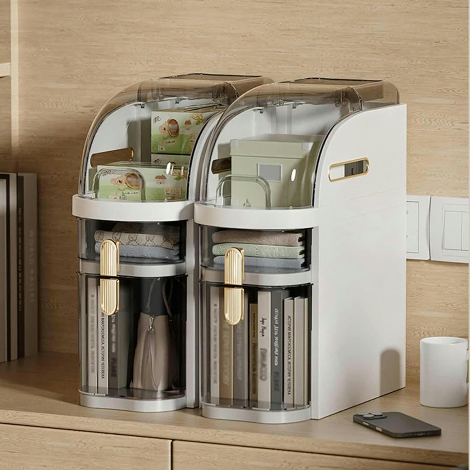 Cajones de almacenamiento apilables, tocador Estrecho de 2/3/4 niveles, gabinete de piso para baño, gabinete de almacenamiento con cajones, carrito de servicios públicos