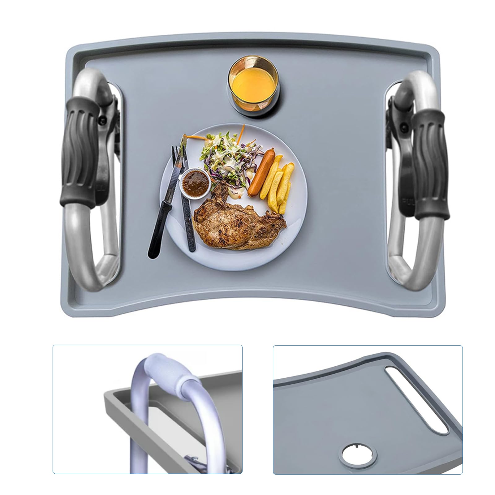 Universal Walker Tray - Folding Lap Board for Rollators & Walkers(16