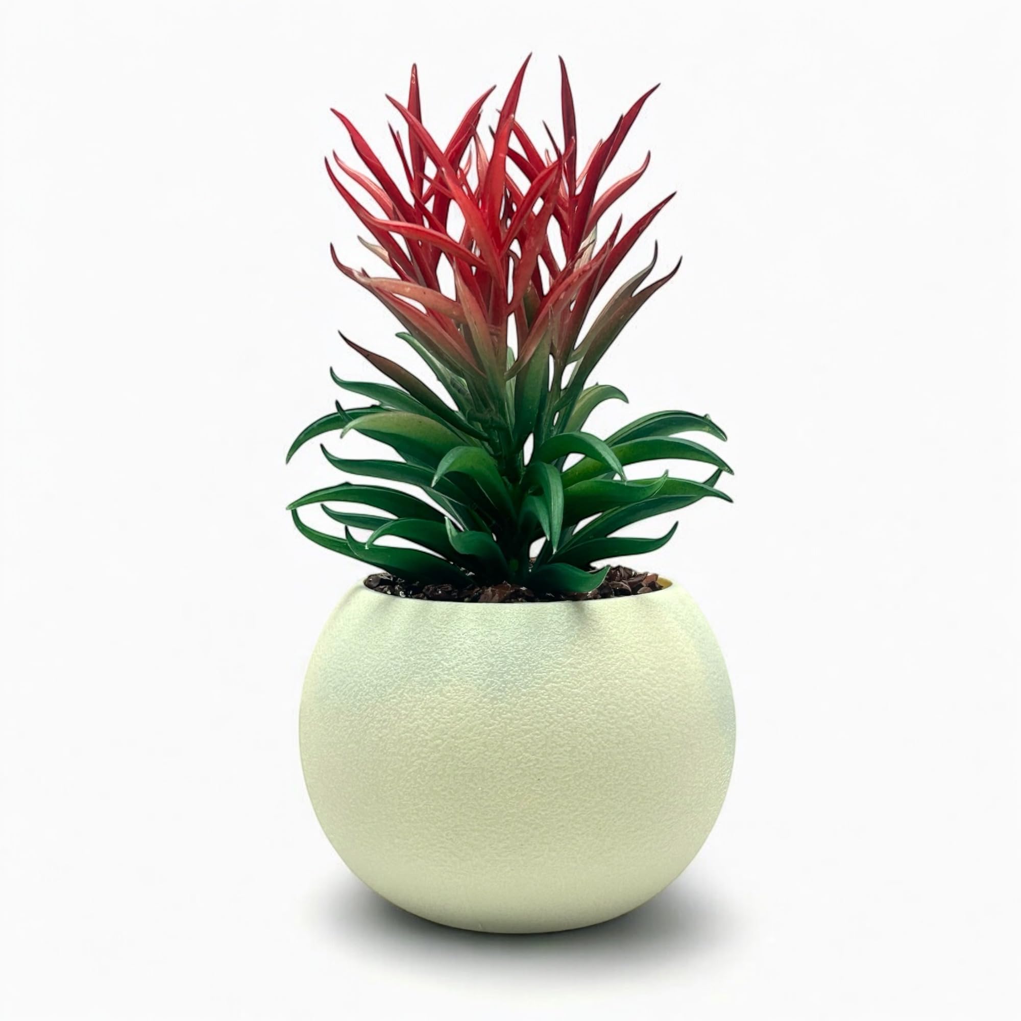 Artificial Plant with Pot for Home Decor, Small Fake Plant in Decorative Pot, Mini Plastic Indoor Plant for Office Desk, Living Room, Bedroom, Table Decoration, Home & Office Decor-image-1