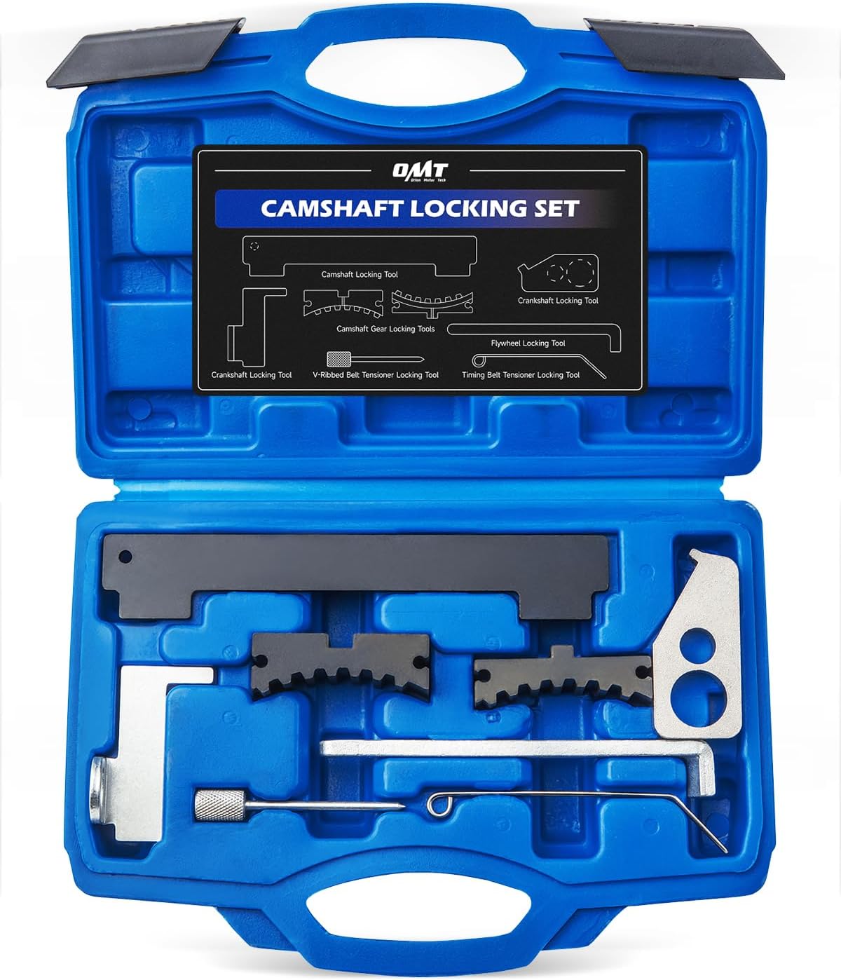 Orion Motor Tech OMT Engine Camshaft Tensioning Locking Alignment Timing Belt Tool Kit Compatible with Chevy Cruze Aveo Alfa Romeo Fiat 16V 1.4 1.6 1.8 en6340 km6340