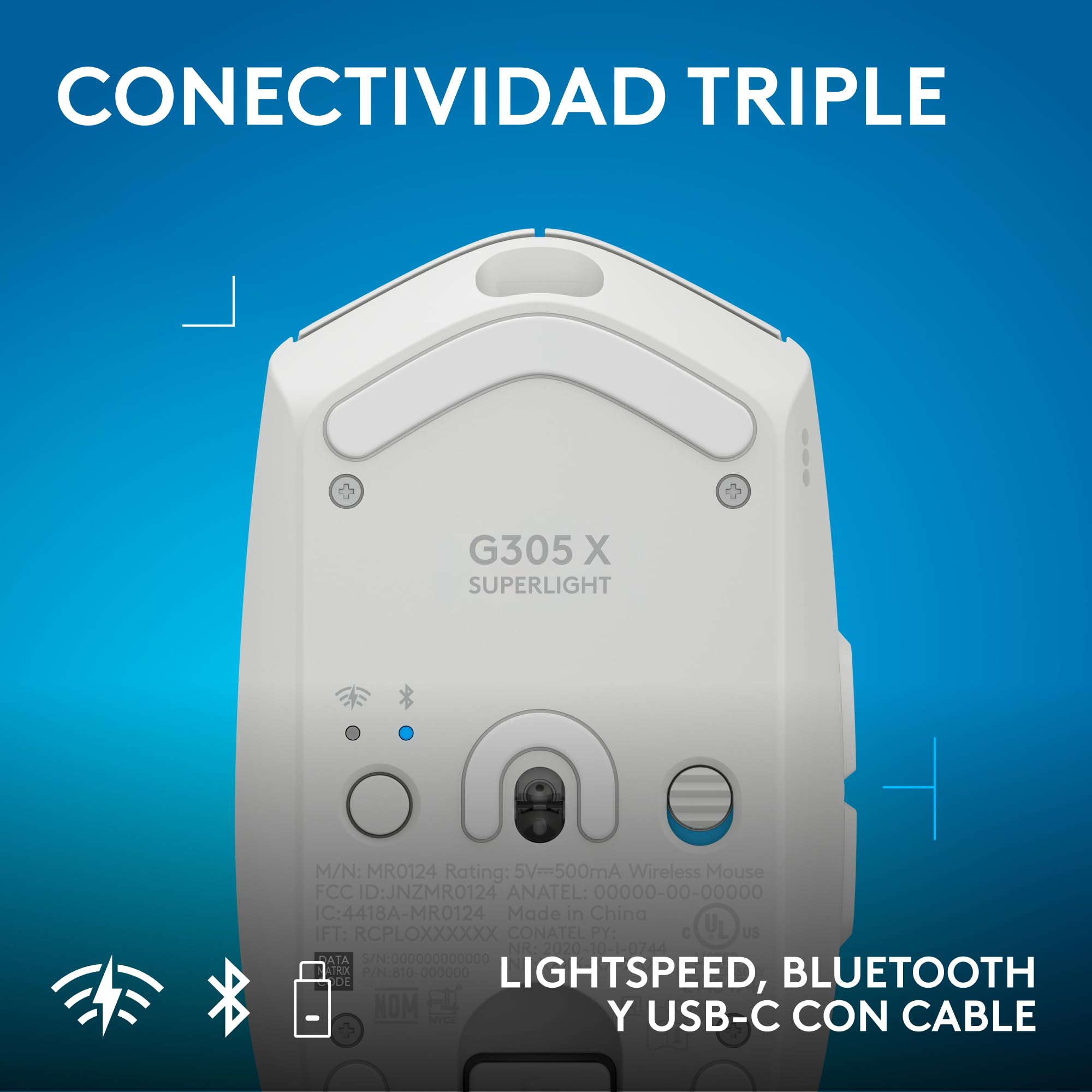 Logitech G G305 X Superlight + G321 Lightspeed Combo - Blanco