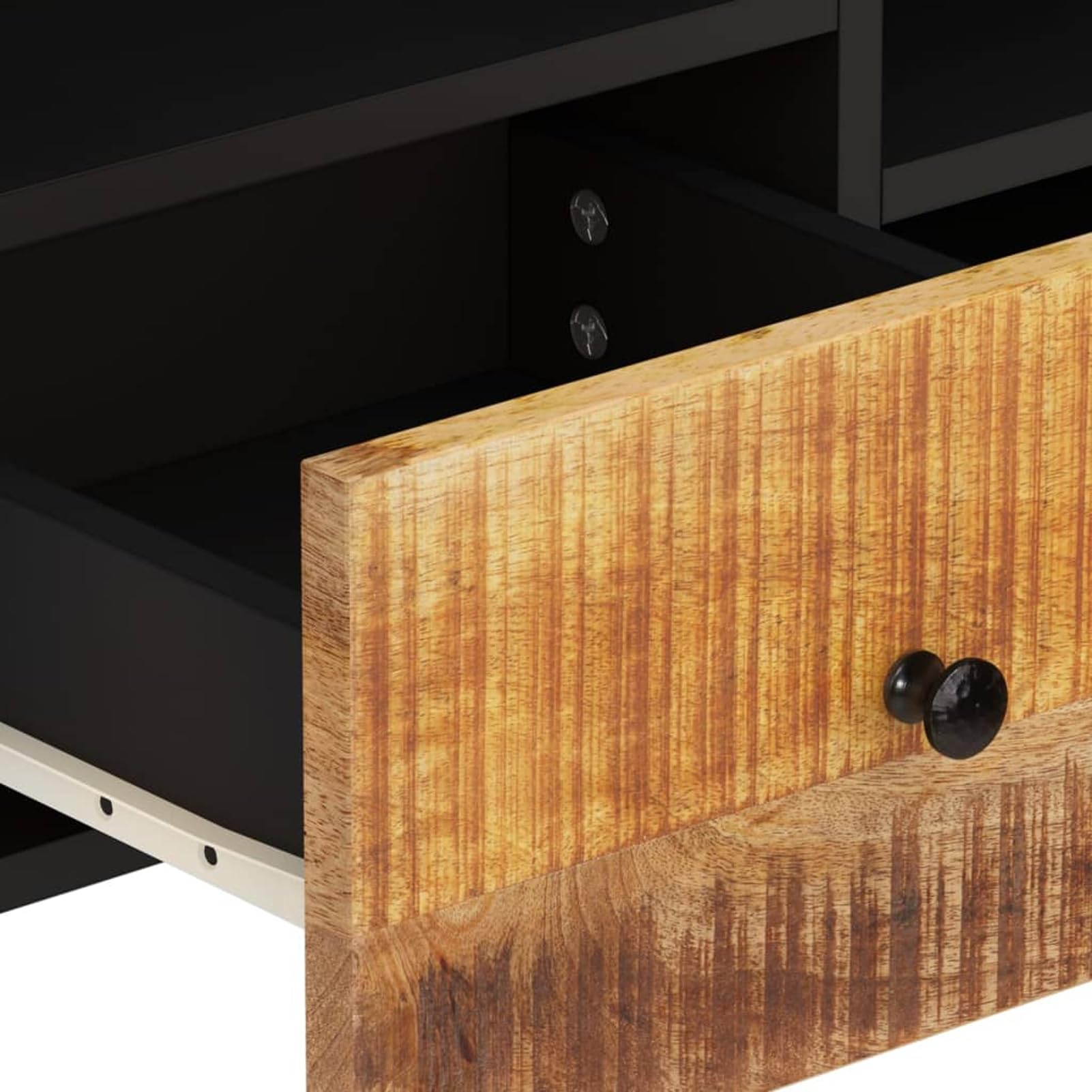 Szafka pod telewizor, 100 x 33 x 46 cm, lite drewno, mango i materiał drewnopochodny, wisząca szafka pod telewizor, ławka, meble do salonu, nowoczesna szafka ścienna do salonu, sypialni