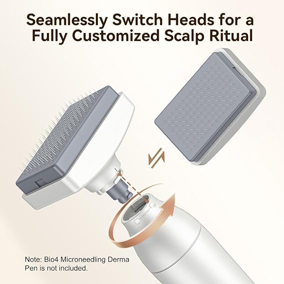 Bio 4 Derma Stamp Replacement Head–120 Pin, Compatible with Bio 4 Microneedling Stamp Device, Reshaping and Strengthening the Hairline(120 Pin)