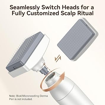 Bio 4 Derma Stamp Replacement Head–120 Pin, Compatible with Bio 4 Microneedling Stamp Device, Reshaping and Strengthening the Hairline(120 Pin)