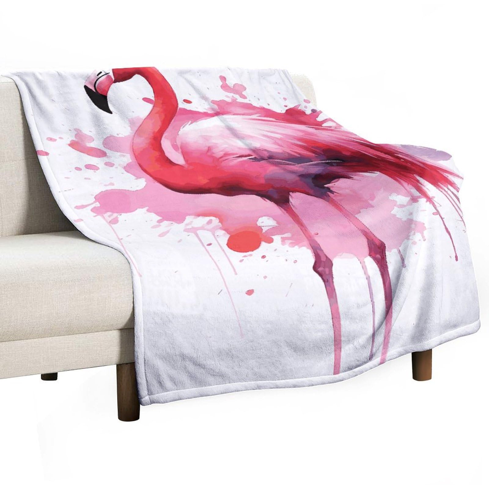 Couverture douce flamant rose pour des instants de cocooning paisibles