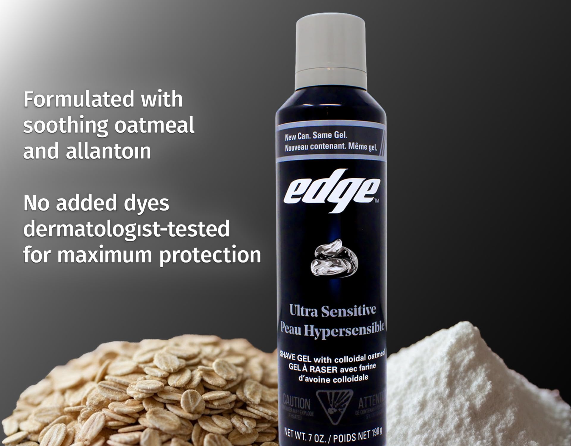 Edge Shave Gel, senza profumo, ultra sensibile 7 oz (confezione da 4)