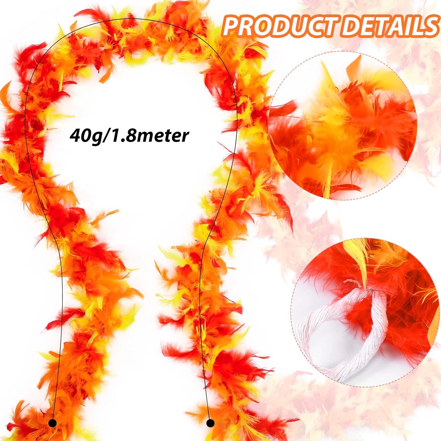 5 Pcs Halloween Wrestler Costume Accessories Include Feather Boa,Bandana,Moustache,Bracers and Sunglasses for Men Women Halloween Party Dress Up