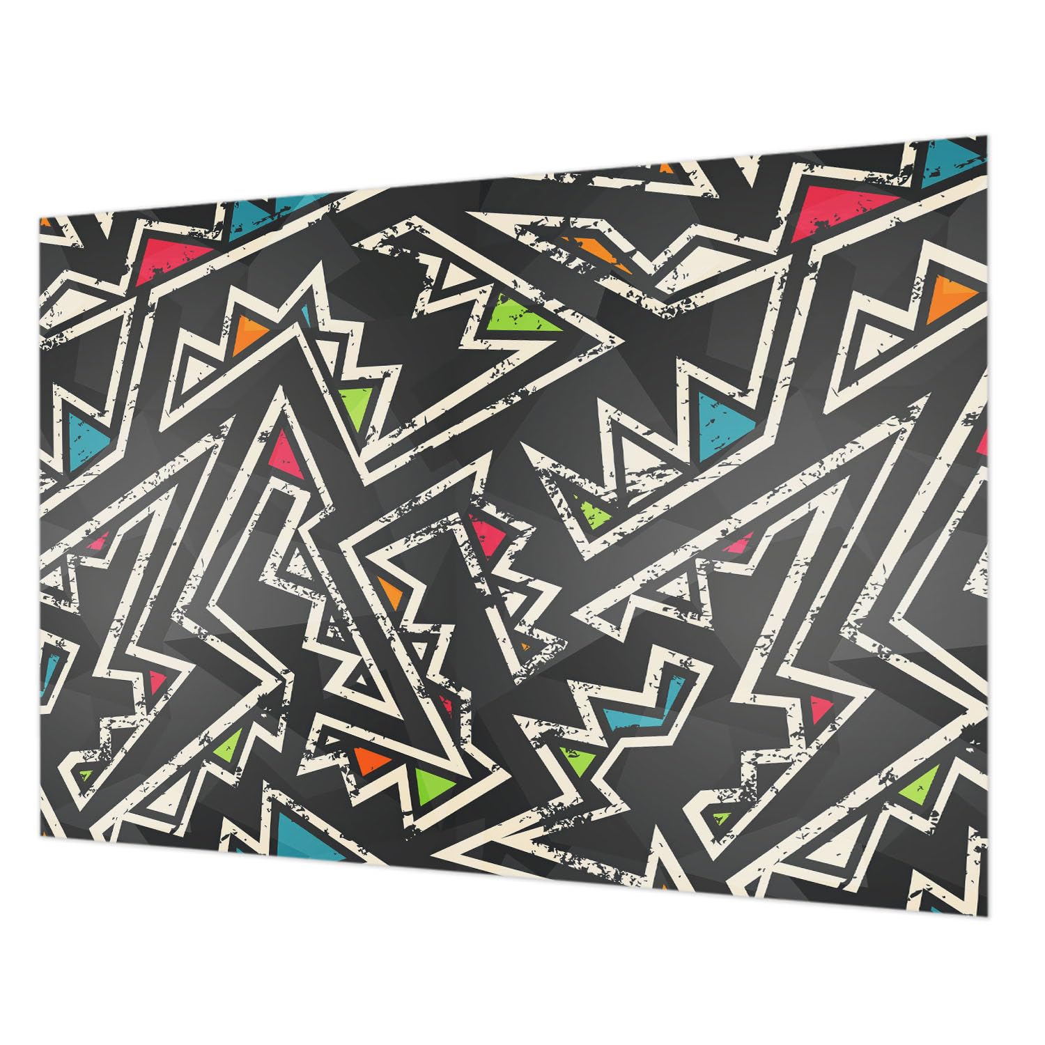 Décor mural intissé pour chambre à coucher motif géométrique 312 cm