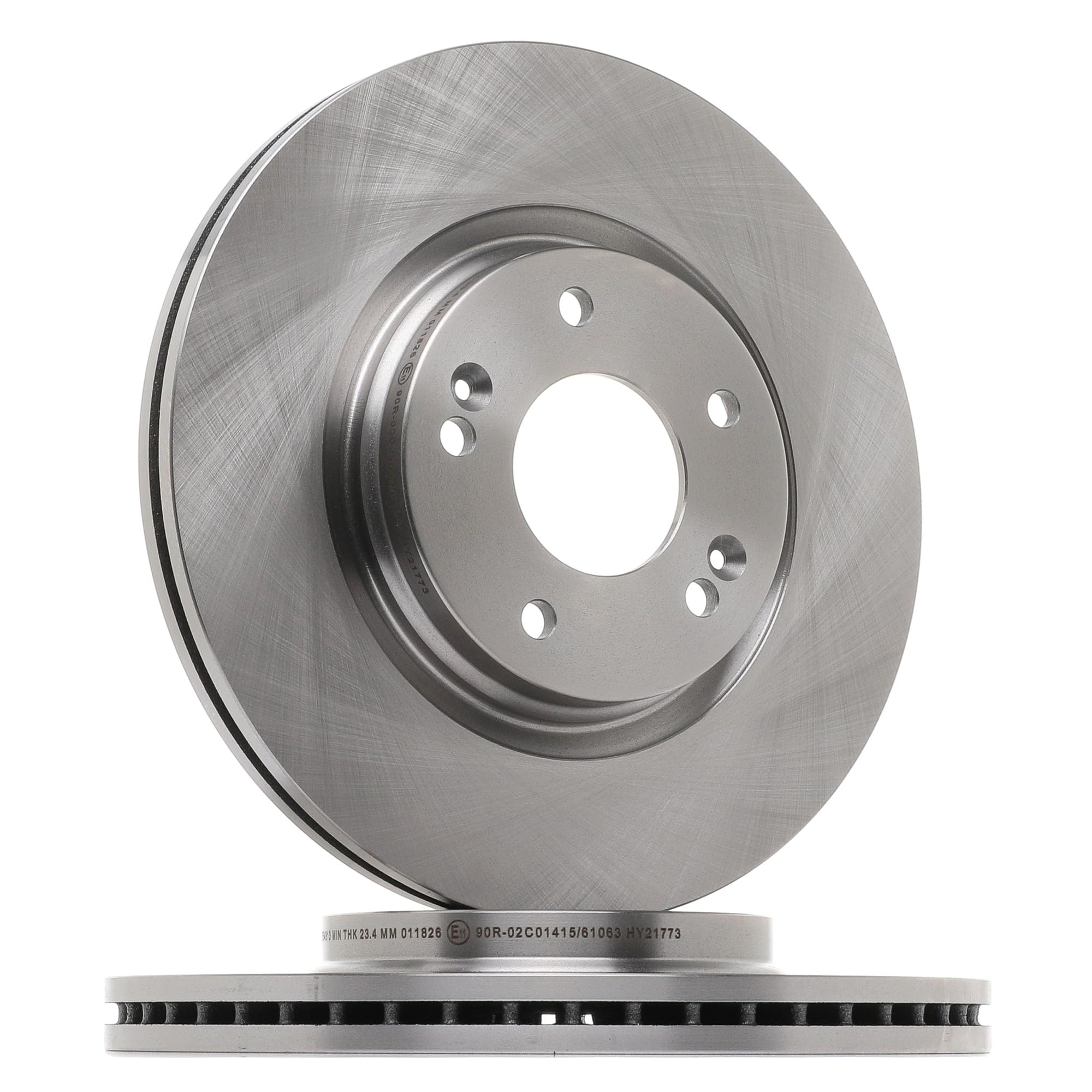 RIDEX 82B1589 2x Disco de freno Delantero sin buje de rueda sin cojinete rueda sin perno de sujeción de rueda Compatible con HYUNDAI Tucson TL, TLE