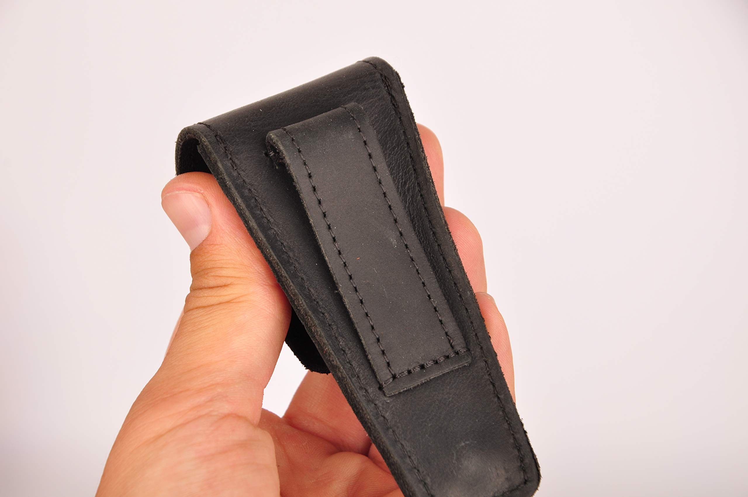 Trompeten-Ventilschutz Aus PU-Leder – Schwarz, Mit Klett, Für Bb/C-Trompeten