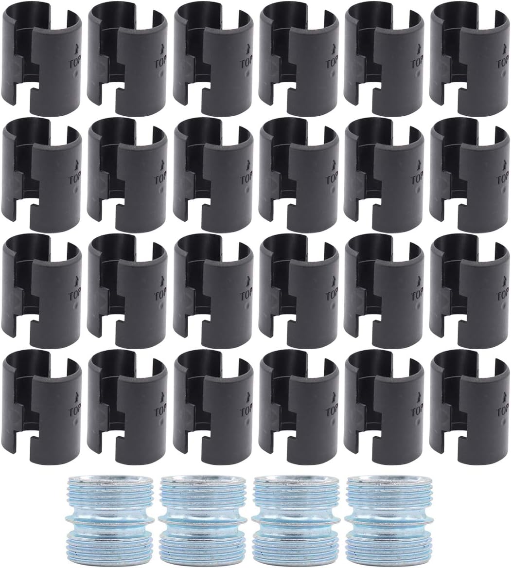 XtremeAmazing 48Pcs Wire Shelving Shelf Lock Clips and 4Pc