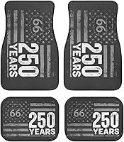 Vista 30 de Yewattles - Set de 4 alfombrillas para auto con estampado de rosa roja, delanteras y traseras, antideslizantes, ajuste universal para sedán